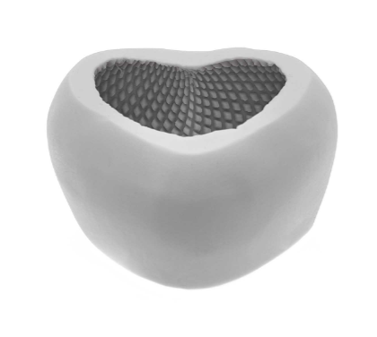 Kerzengießform, kleines Herz 45x50x25mm